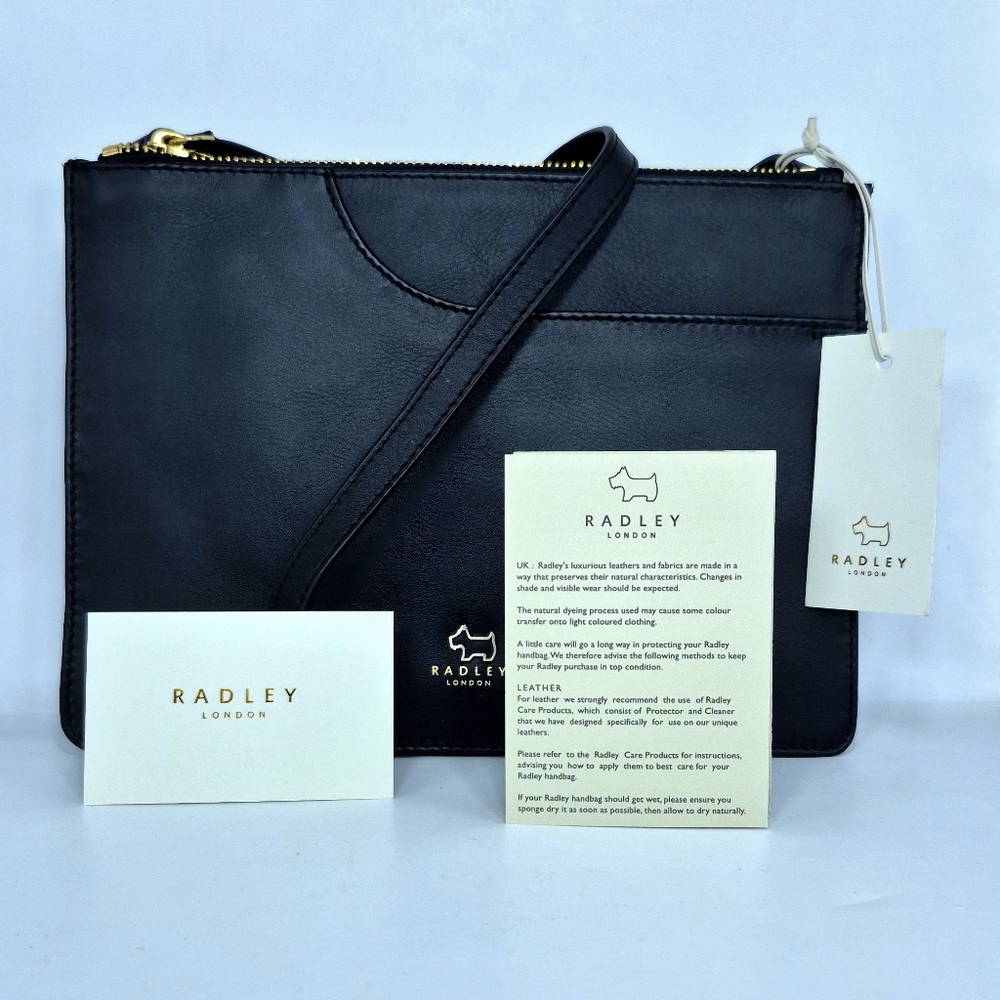 RADLEY LONDON Black Leather Crossbody Bag